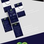 A mobile app, designed by one of the award winning Art students
