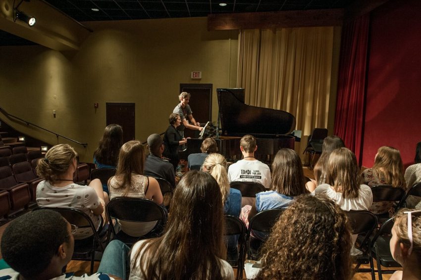 Students perform at summer music camp in Massey Performing Arts Center at Belmont