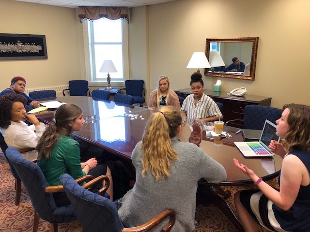 Student-Run Public Relations Firm Presents Work to Easley Center