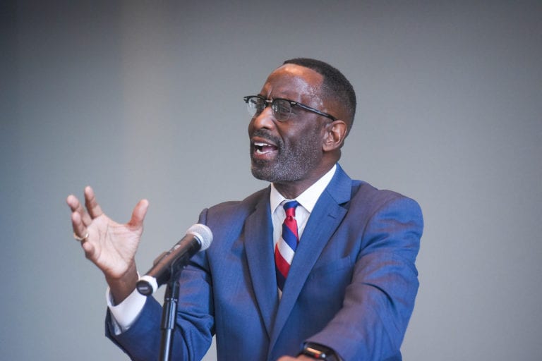 Cosby’s Message ‘Thunder or Angels’ Receives Standing Ovation in Chapel