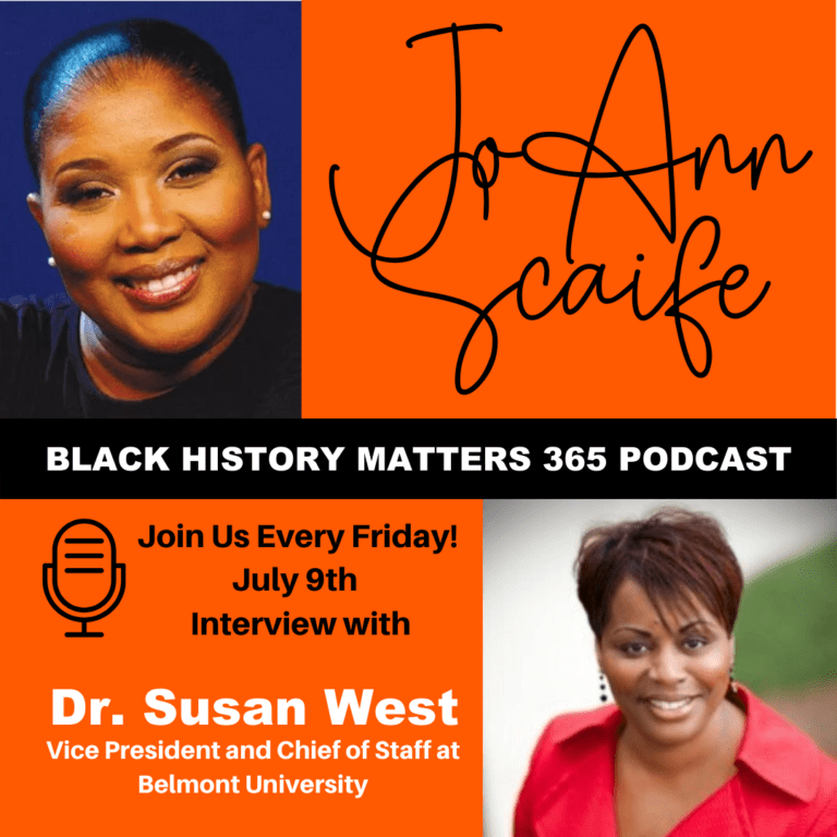 Alumna Scaife Interviews Dr. Susan West for ‘Black History Matters 365’ Podcast