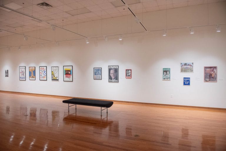 Co-curators Host Tour of ‘Designing a Democracy’ Art Exhibit