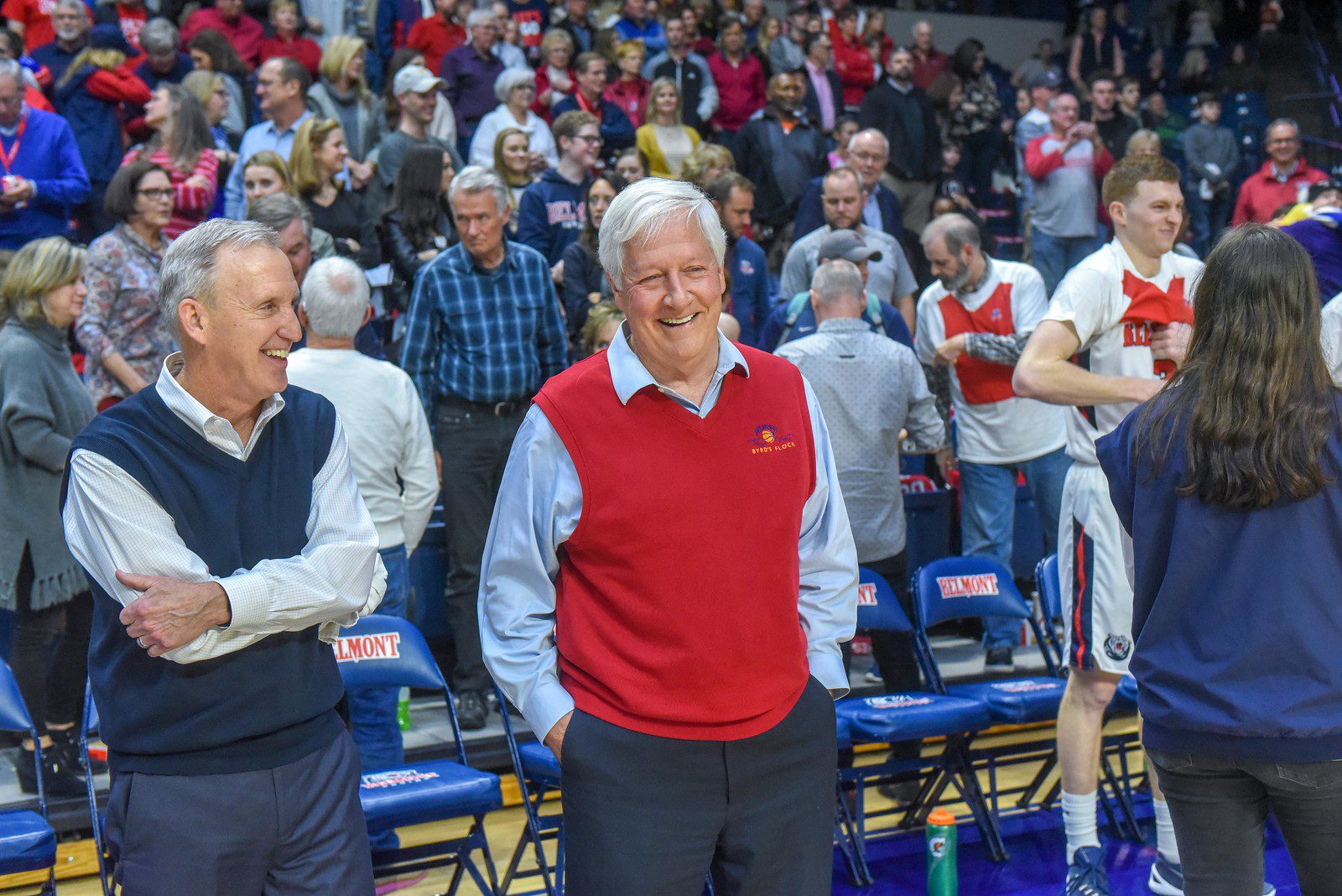 Dr. Fisher and retired Coach Rick Byrd