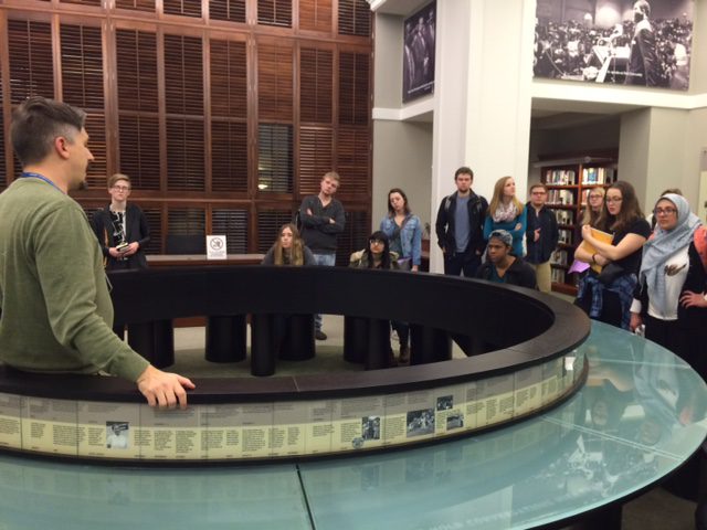 Honors Students Learn from Downtown Library Archivist