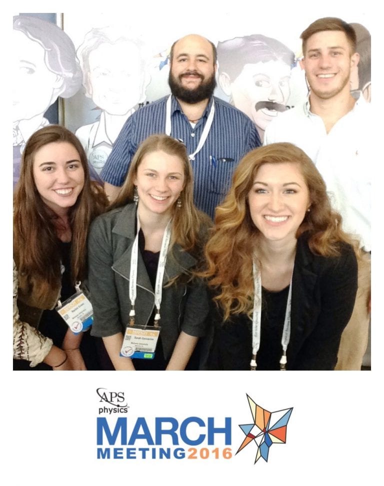 Science Students Present at Physical Society Meeting