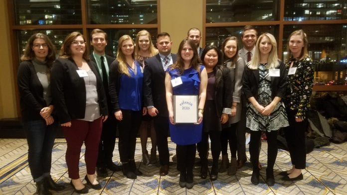 Students pose for a photo at the Model UN Conference