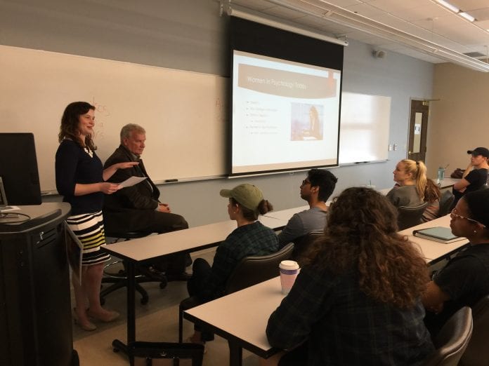 Mental Health Week Event on Campus in a Classroom in the Janet Ayers Academic Center Classroom