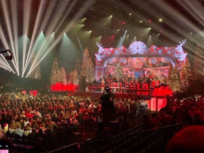 Reba McEntire at 'CMA Country Christmas' taping