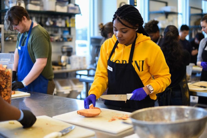 Student Serves at Day of Service