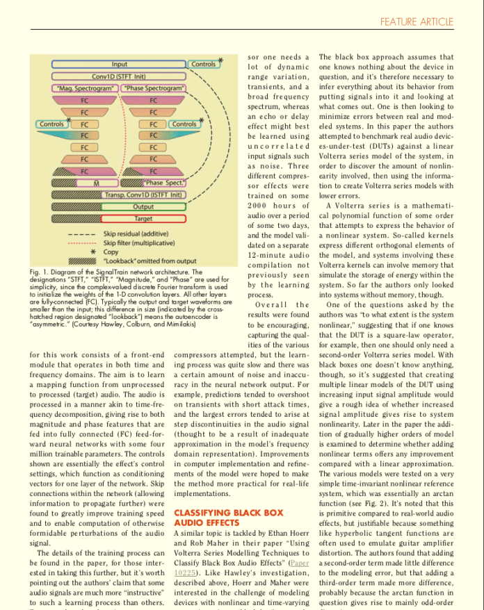Screenshot of page in article