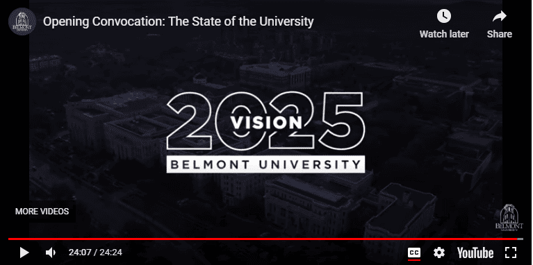 Dr. Fisher’s 2020 Virtual Opening Convocation Now Available Online