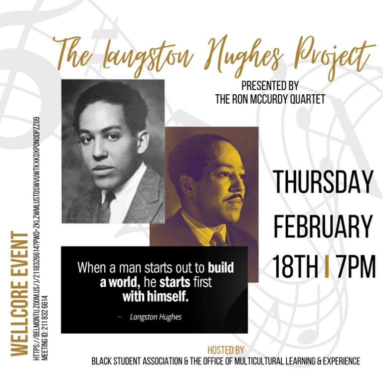 Belmont Continues Celebration of Black History Month with Special Langston Hughes Project Event