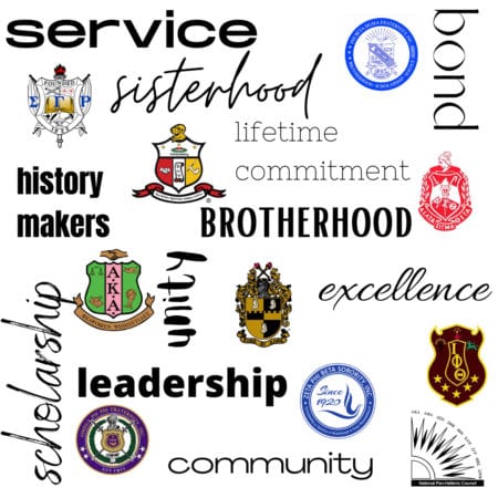 Collection of logos from Black Greek Letter Organizations