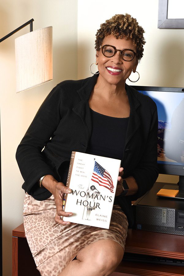 Joyce with book Joyce with book