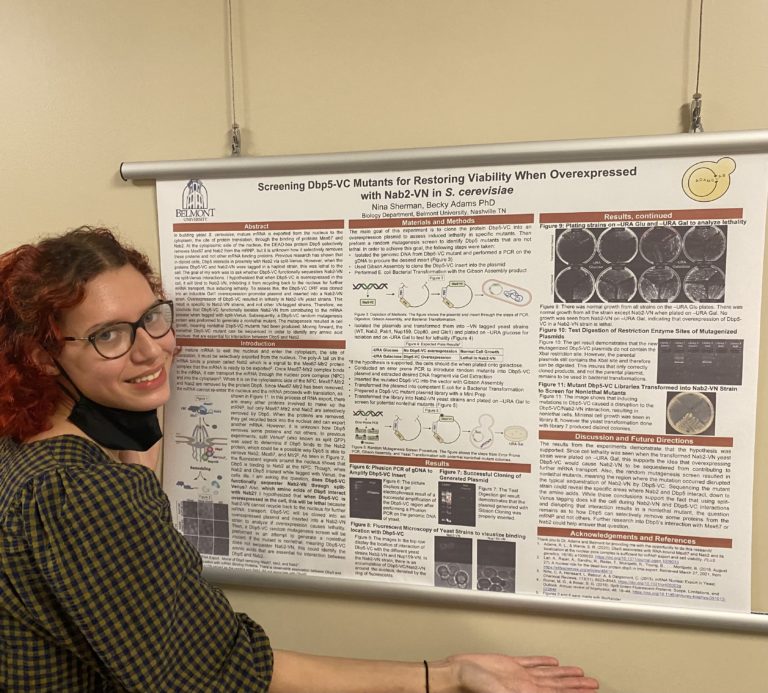 Belmont Students Present and Win at Regional Biology Conference 