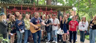 Belmont Psychology, Songwriting, Audio Students Visit Strawberry Field￼