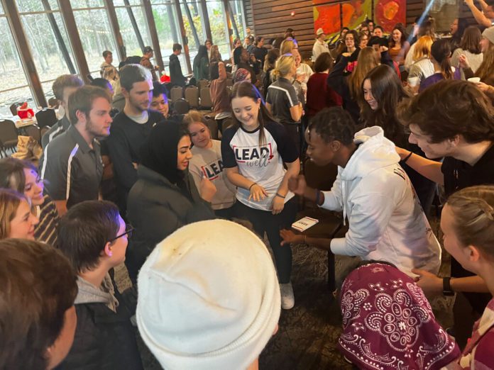 Students playing games